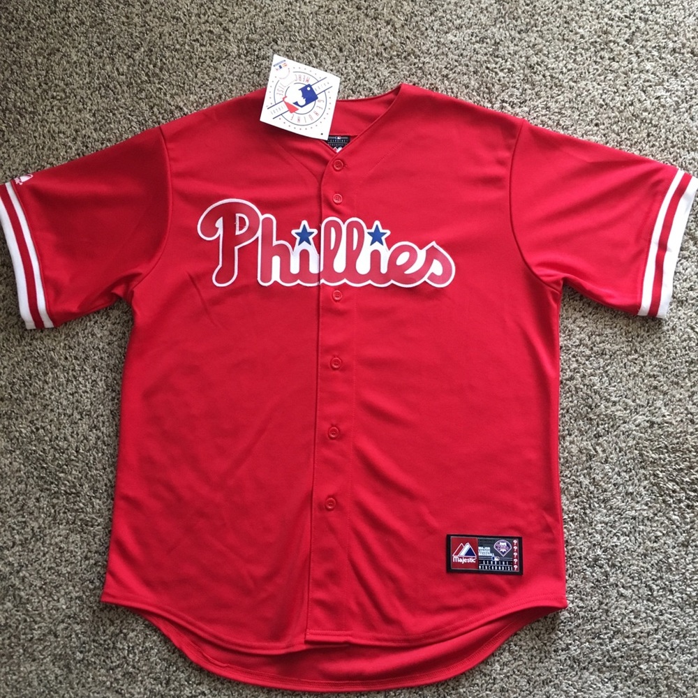 NWT Philadelphia Phillies Baseball Jersey size L